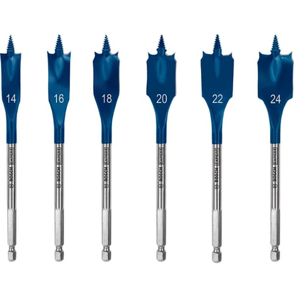 Bosch Professional Træfræserbit Expert Self Cut Speed 14/16/18/20/22/24 Mm 6 Enheder Søvfarvet