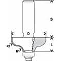 Miniatyrbillede 2 af 2: Bosch Professional Profilering Router Bit 8x31.8x54 Mm Søvfarvet