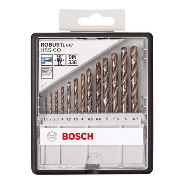 Bosch Professional Metalbor Hss-co Din338 Robustline 13 Enheder Søvfarvet
