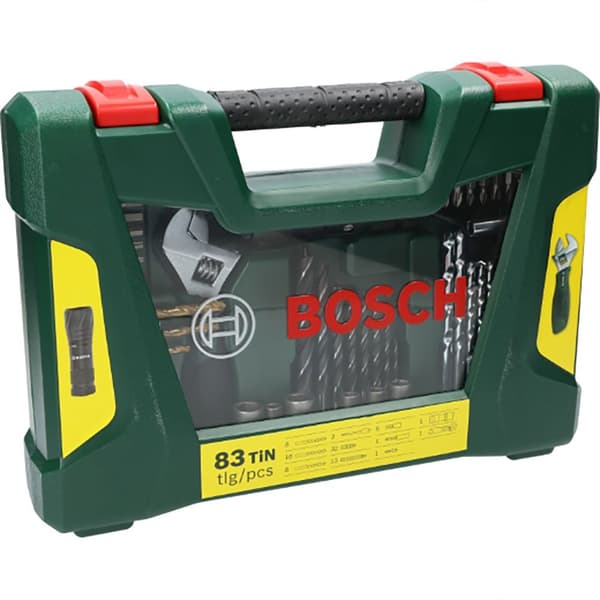 Bosch Professional Borrbitar Och Spetsar V-line 83tin 83 Enheter Svart,Silver