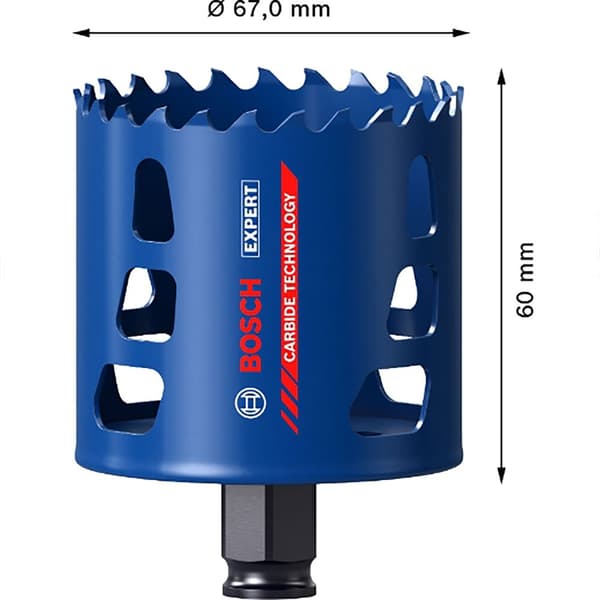 Bosch Professional Sierra Krone Expert Tough Material Power Change 67 Mm Transparent