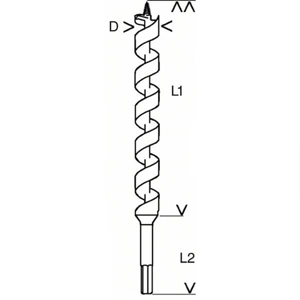 Bosch Professional Solomonic Træbor 18x 360x450 Mm Søvfarvet