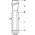 Miniatyrbillede 2 af 2: Bosch Professional Trim Expert Lamineret Træ Router Bit 8x12.7x84 Mm Transparent