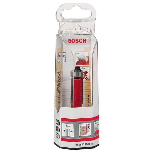 Bosch Professional Trimme Router Bit 8x12.7x71.5 Mm Rød