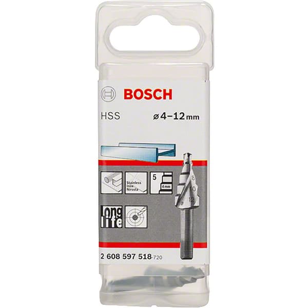 Bosch Professional Stegborr Hss 6x4-12x50 Silver