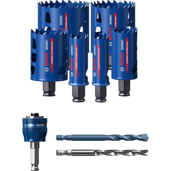 Bosch Professional Hulsavsæt Expert Tough Material 9 Enheder Søvfarvet
