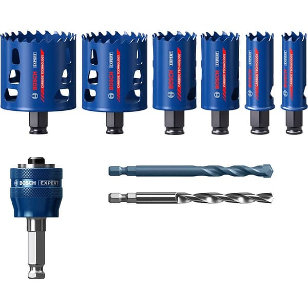Bosch Professional Hulsavsæt Expert Tough Material 9 Enheder Søvfarvet
