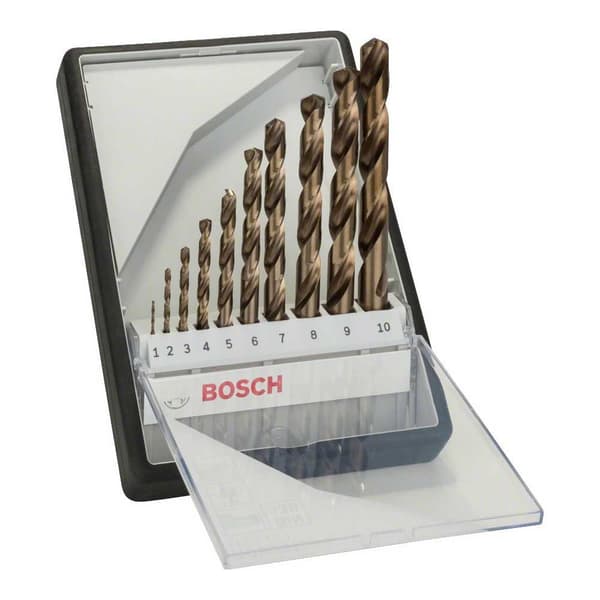 Bosch Professional Metallborr Hss-co Din338 Robustline 1-10 10 Enheter Guld