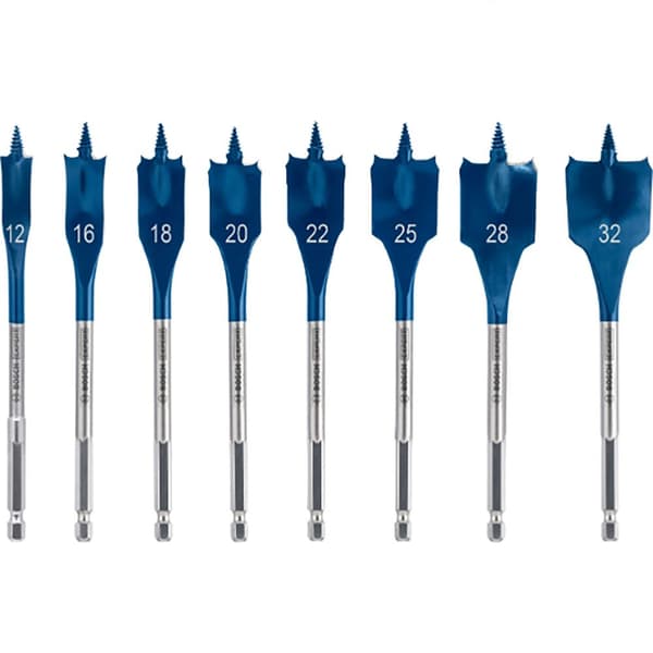 Bosch Professional Træfræserbit Expert Self Cut Speed 12/16/18/20/22/25/28/32 Mm 8 Enheder Søvfarvet