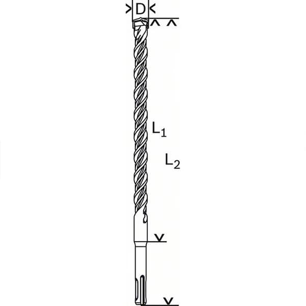 Bosch Professional Væghammerbor Sds Plus-5 22x550x600 Mm