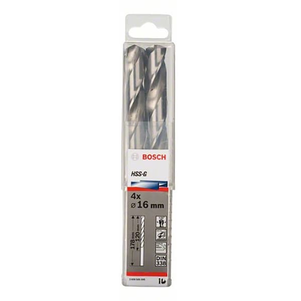 Bosch Professional Borehoved Hss-g Din338 16.0x120x178 Mm 4 Enheder Søvfarvet