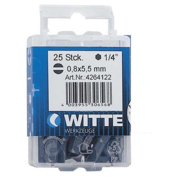 Witte Flade Tips Pl 6.5 Tin 25 Mm 15 Enheder Søvfarvet