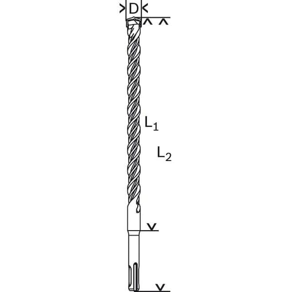 Bosch Sds Plus-5: 22x950x1000 Mm Vægbor