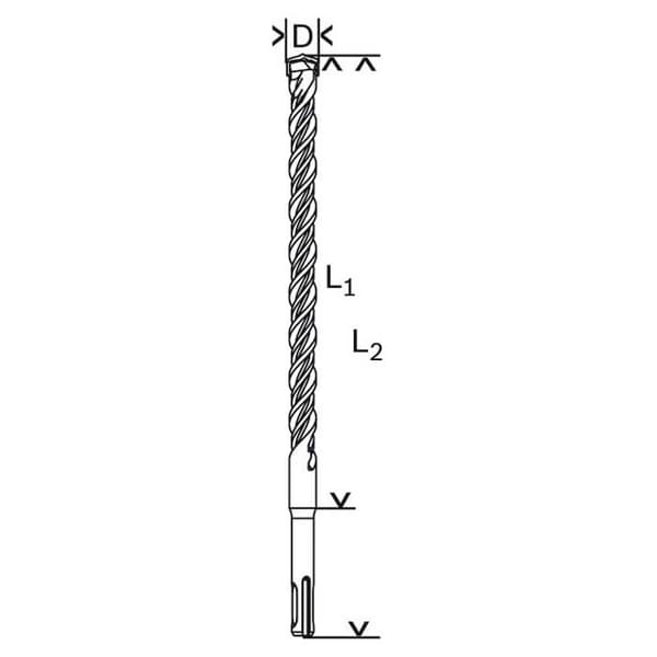 Bosch Sds Plus-5: 18x950x1000 Mm Seinäpora
