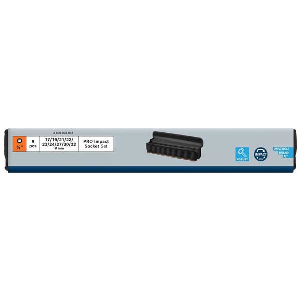 Bosch 3/4´´ Hylsyavain 9 Kappaletta