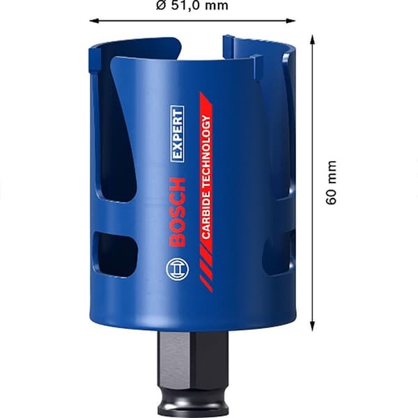 Bosch Professional Sierra Krone Expert Construction Material Power Change 51 Mm Transparent