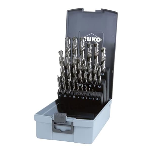 Ruko Din 338 Type N Hss-g Spiralbor Sæt 25 Enheder