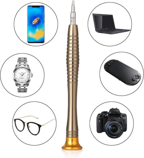 25-Delars Mini Verktygsset m Magnet för Glasögon Klockor Datorer Mobiler Smycken