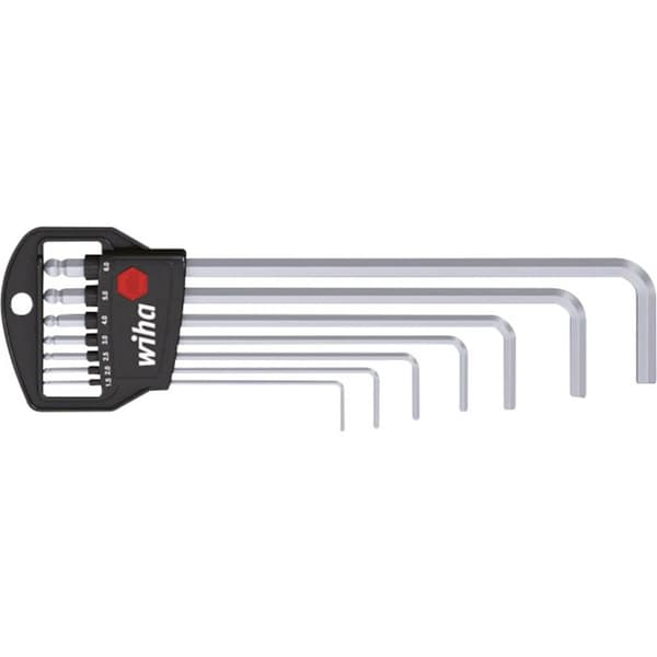 Wiha Inner-sexkantig Vinkelskruvmejselset 1.5 mm, 2 mm, 2.5 mm, 3 mm, 4 mm, 5 mm, 6 mm 7 delar