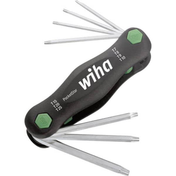 Wiha Inner-TORX Vinkelskruvmejselset T 7, T 8, T 9, T 10, T 15, T 20, T 25 7 delar