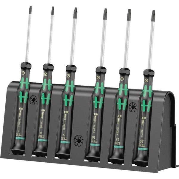 Wera 2067/6 TORX® BO Skruvmejsel set Elektronik och finmekanik 6 delar TORX BO