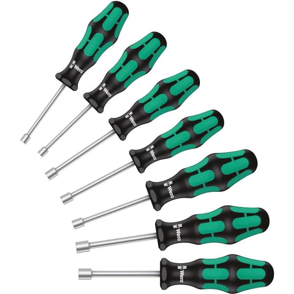 Wera 395 HO/7 SM Skruvmejsel set Verkstad 7 delar Ytter-sexkantig