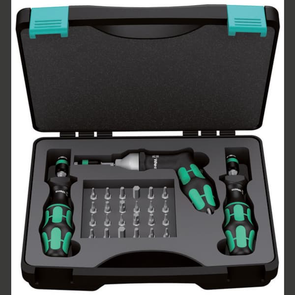 Wera 7440/41/42 Verkstad Vridmomentskruvmejsel-set 27 delar 0.3 - 6 Nm