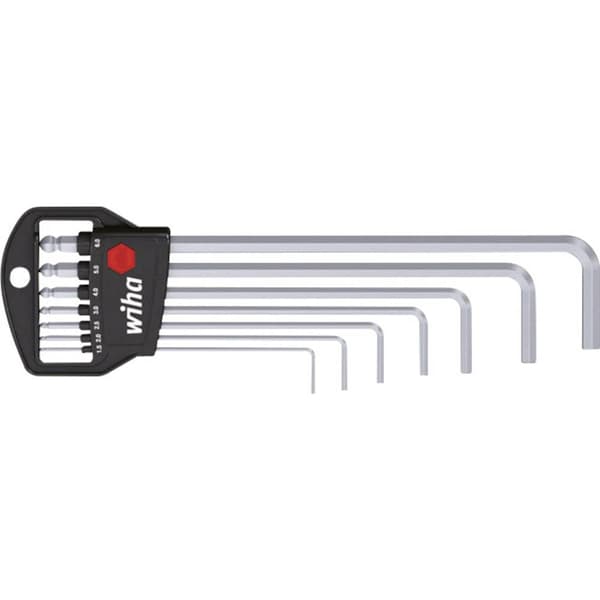 Wiha Inner-sexkantig Vinkelskruvmejselset 1.5 mm, 2 mm, 2.5 mm, 3 mm, 4 mm, 5 mm, 6 mm 7 delar