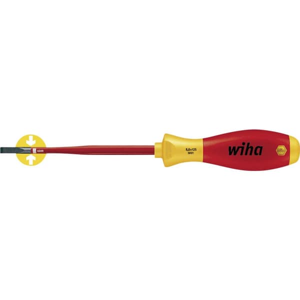 VDE Spårskruvmejsel Wiha 35390 Klingbredd: 4 mm Klinglängd: 100 mm