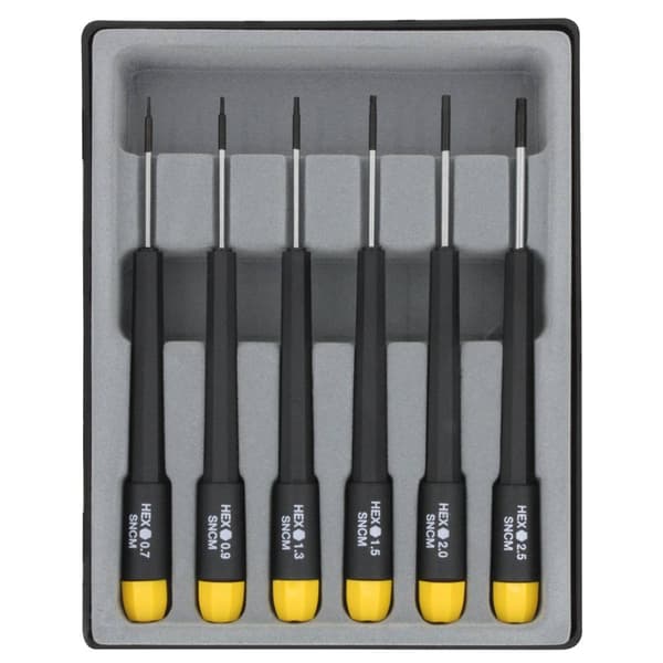 Donau Elektronik Skruvmejsel set Elektronik och finmekanik 6 delar Inner-sexkantig