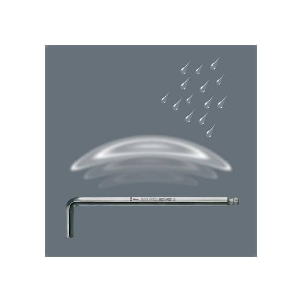 Wera 950 PKL/9 SM N SB Inner-sexkantig Vinkelskruvmejselset 1.5 mm, 2 mm, 2.5 mm, 3 mm, 4 mm, 5 mm, 6 mm, 8 mm, 10 mm 9