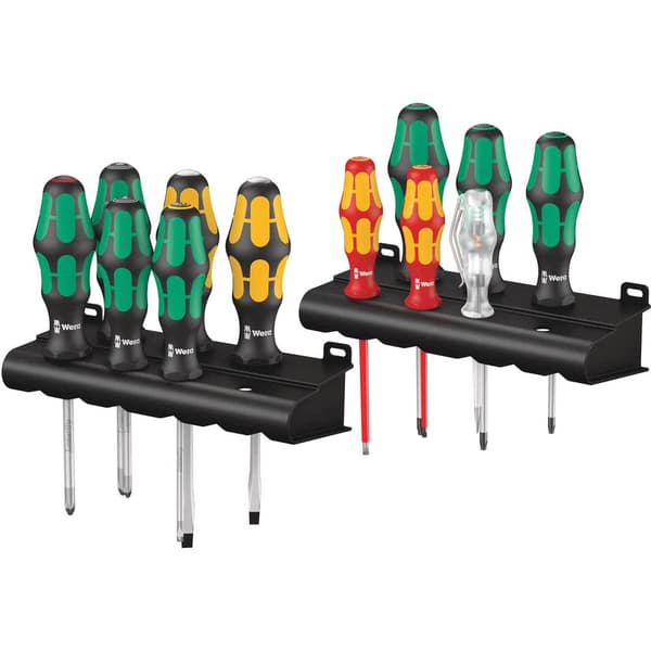 Wera Kraftform XXL TX Skruvmejsel set Verkstad 12 delar Spår, Stjärnspår Phillips, Stjärnspår Pozidriv, Inner-TORX