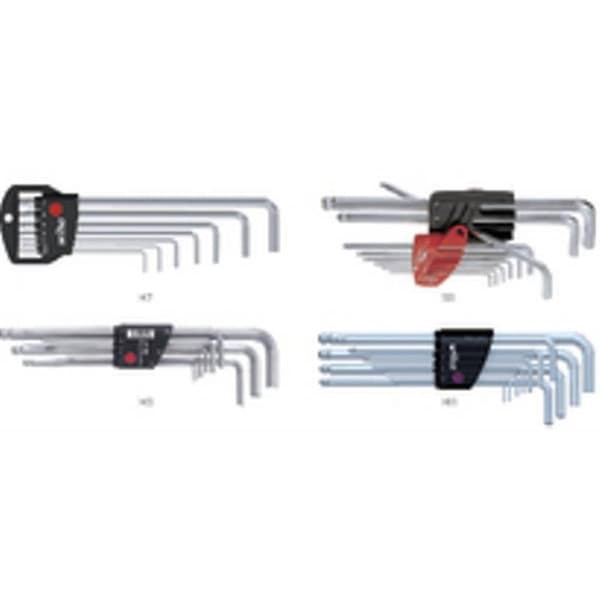 Wiha Inner-sexkantig Vinkelskruvmejselset 1.5 mm, 2 mm, 2.5 mm, 3 mm, 4 mm, 5 mm, 6 mm, 8 mm, 10 mm 9 delar