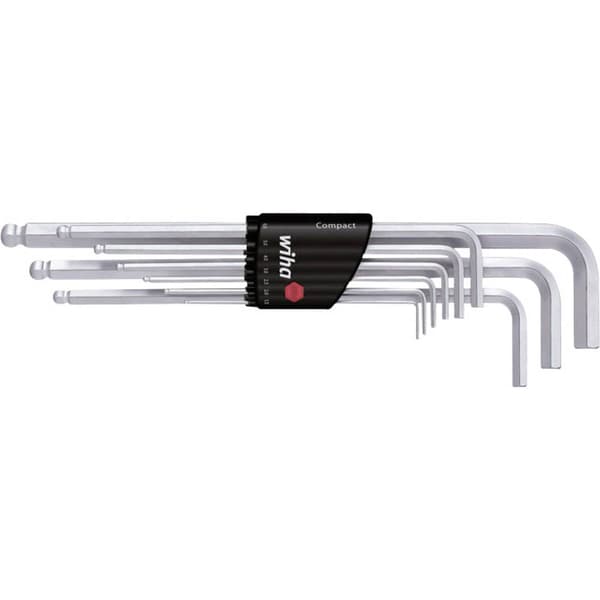 Wiha Inner-sexkantig Vinkelskruvmejselset 1.5 mm, 2 mm, 2.5 mm, 3 mm, 4 mm, 5 mm, 6 mm, 8 mm, 10 mm 9 delar