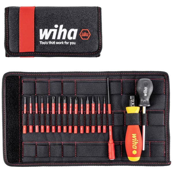 Wiha Vridmomentskruvmejsel-set VDE 19 delar 1 - 5 Nm DIN EN ISO 6789