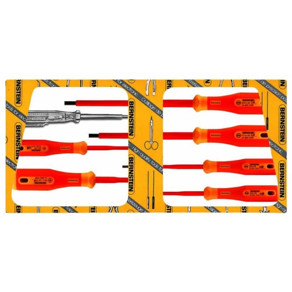 Bernstein Tools for Electronics 14-650-VDE Skruvmejsel set VDE 7 delar Spår, Stjärnspår Pozidriv