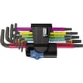 Miniatyrbild 1 av 4: Wera Multicolour Inner-TORX Vinkelskruvmejselset T 8, T 9, T 10, T 15, T 20, T 25, T 27, T 30, T 40 9 delar