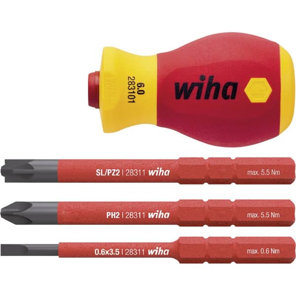 Wiha VDE Utbytbart grepp Handtagsdiameter: 34 mm Passar till: Wiha Torque, Wiha slimBit