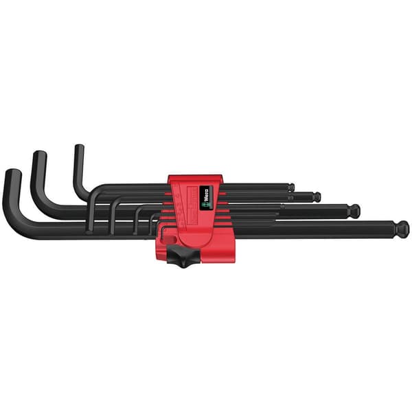 Wera 950 PKL/9 BM N Inner-sexkantig Vinkelskruvmejselset 1.5 mm, 2 mm, 2.5 mm, 3 mm, 4 mm, 5 mm, 6 mm, 8 mm, 10 mm 9 de