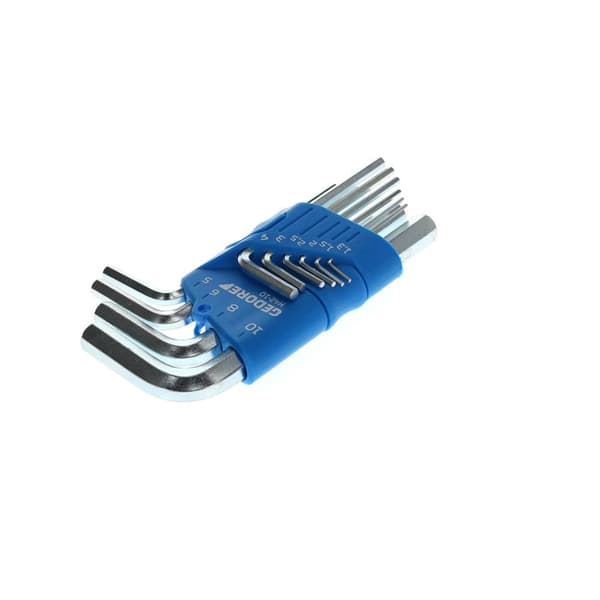 Gedore Inner-sexkantig Vinkelskruvmejselset 1.3 mm, 1.5 mm, 2 mm, 2.5 mm, 3 mm, 4 mm, 5 mm, 6 mm, 8 mm, 10 mm 10 delar