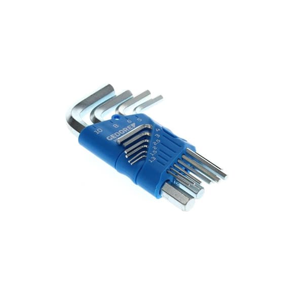 Gedore Inner-sexkantig Vinkelskruvmejselset 1.3 mm, 1.5 mm, 2 mm, 2.5 mm, 3 mm, 4 mm, 5 mm, 6 mm, 8 mm, 10 mm 10 delar
