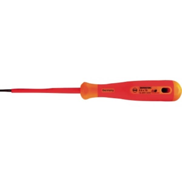Bernstein Tools for Electronics 14-652-VDE VDE Spårskruvmejsel Klingbredd: 3.5 mm Klinglängd: 100 mm