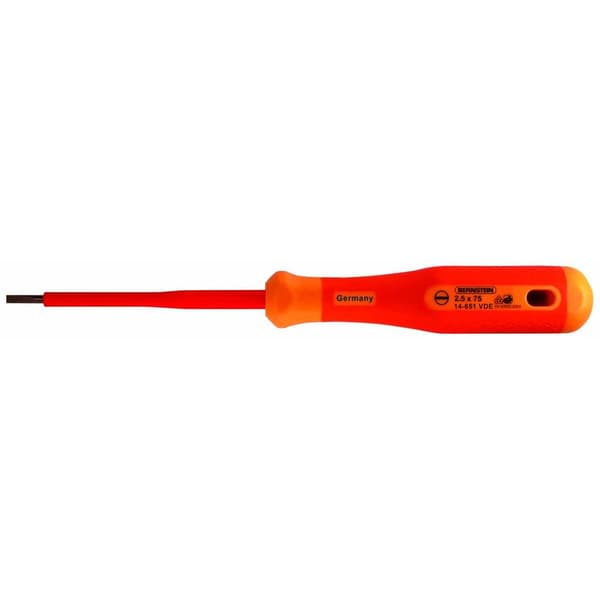 Bernstein Tools for Electronics 14-652-VDE VDE Spårskruvmejsel Klingbredd: 3.5 mm Klinglängd: 100 mm