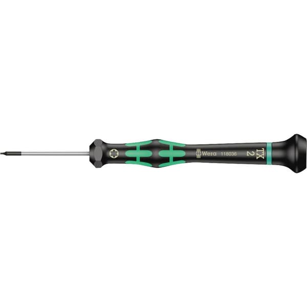 Wera 2067 Elektronik och finmekanik Torx-skruvmejsel Storlek (skruvmejsel) T 2 Klinglängd: 40 mm 1 st