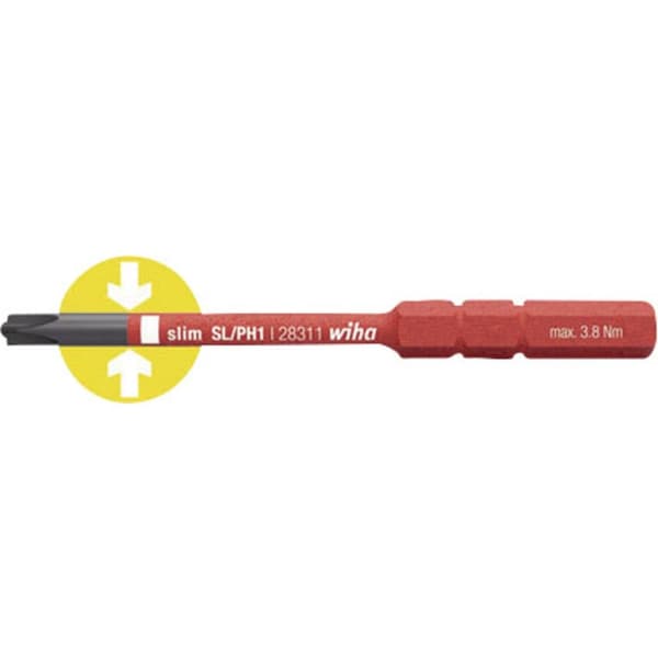 Wiha VDE Plus/Minus Utbytbar blad SL/PZ 2 83 mm Passar till Wiha Torque
