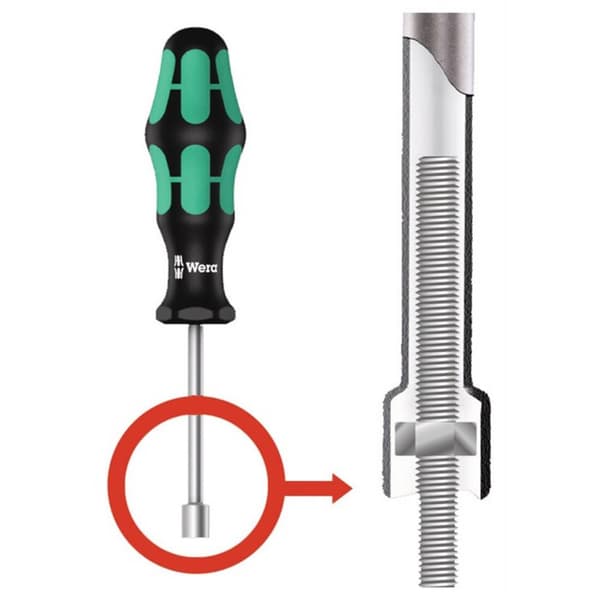 Wera 395 Hylsskruvmejsel Verkstad Nyckelvidd (metrisk): 8 mm Klinglängd: 80 mm