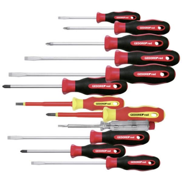 Gedore RED R38002012 Skruvmejsel set 12 delar