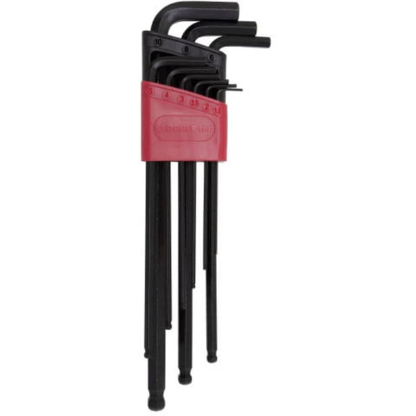 Gedore RED R36675009 Vinkelskruvmejselset 1.5 mm, 2 mm, 2.5 mm, 3 mm, 4 mm, 5 mm, 6 mm, 8 mm, 10 mm 9 delar