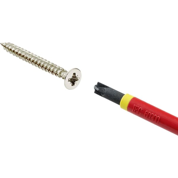 TOOLCRAFT SL/PZ2 Plus/minus-skruvmejsel VDE Storlek (skruvmejsel) SL/PZ 2 Klinglängd: 100 mm