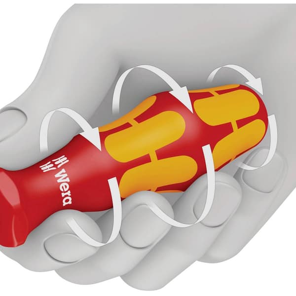 Wera Kraftform Big Pack 100 Skruvmejsel set VDE 14 delar Spår, Stjärnspår Phillips, TORX, Stjärnspår Pozidriv